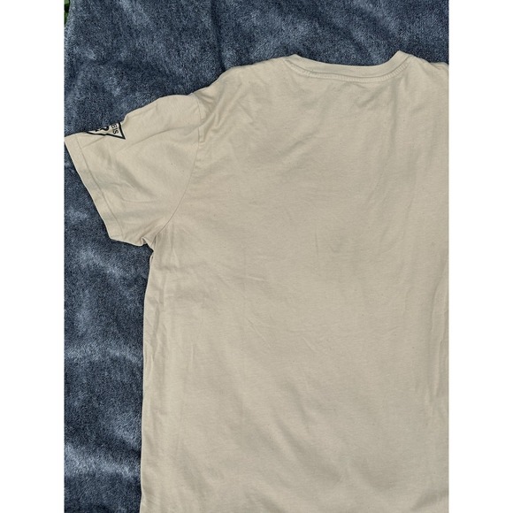 Guess Los Angeles Men's XL Tan Logo T-Shirt Short Sleeve Cotton Tee - Picture 10 of 13